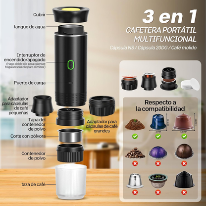 Máquina de Café Portátil 3 en 1