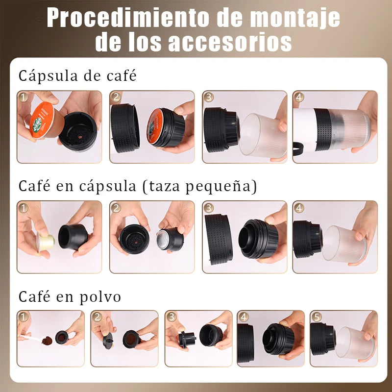 Máquina de Café Portátil 3 en 1